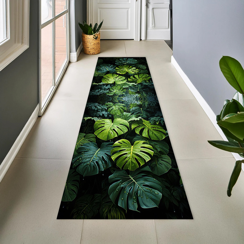 Kitchen Appliances Green - Tropical Plant Leaves Green Monstera Half