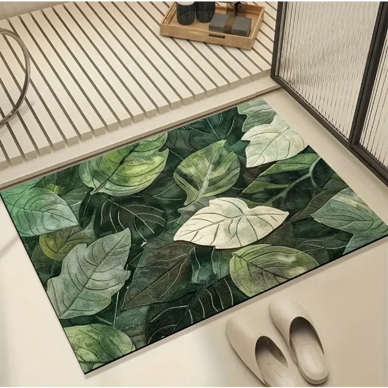 Kitchen Appliances Green - Visual Three-dimensional Green Plant Floor Mat