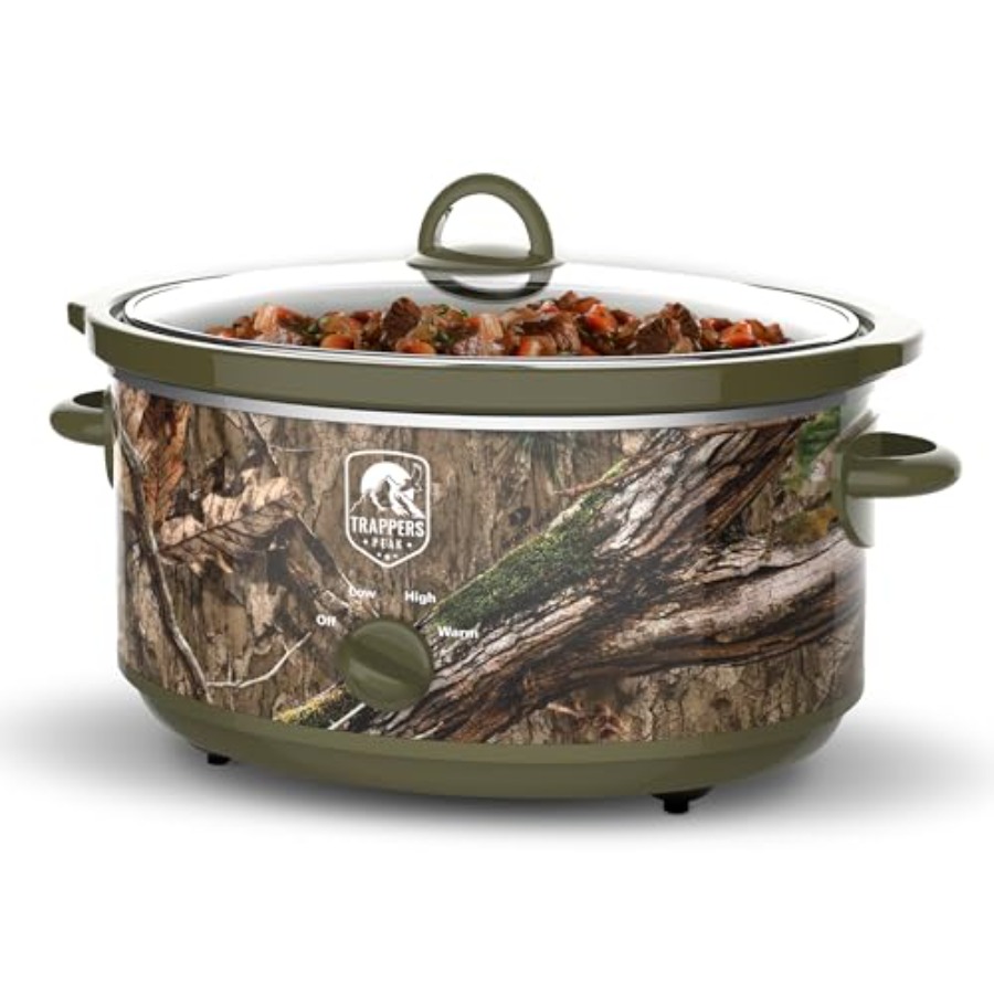 Kitchen Appliances Green - 7 Quart Oval Slow Cooker Pot