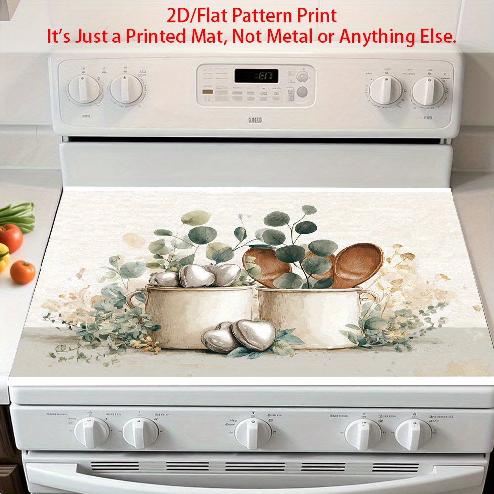 Kitchen Appliances Green - 1pc Eucalyptus Watercolor Still Appliance Cover