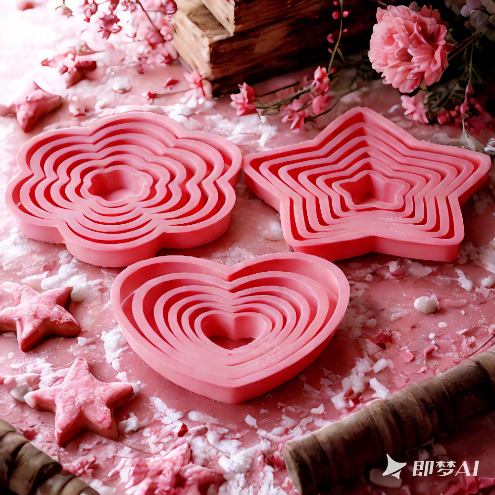 1set/3sets Pink Heart Star Flo - đánh giá và giá Kitchen Appliances For Baking