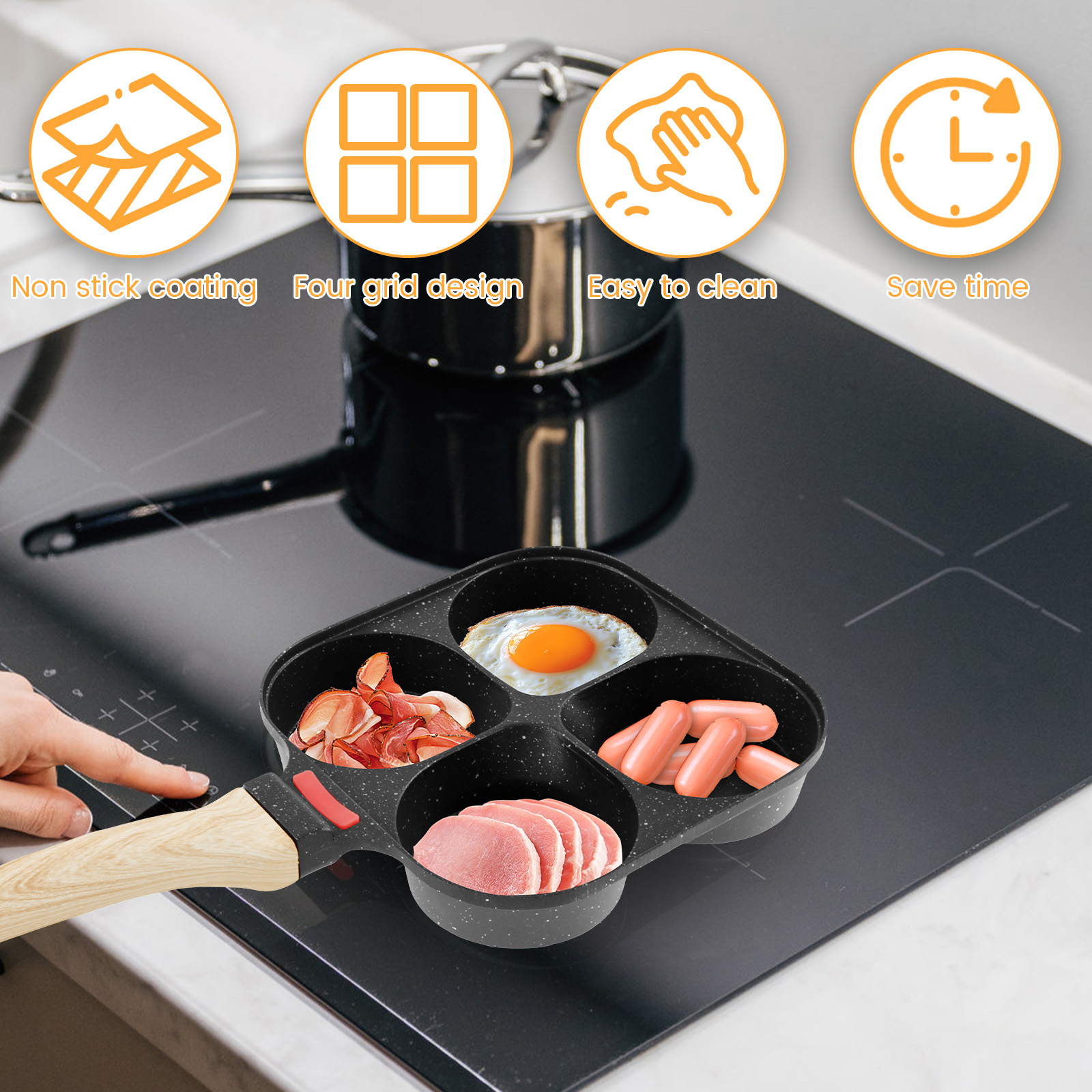 Egg Frying Pan Nonstick Pancak - đánh giá và giá Electric Griddle Pancake