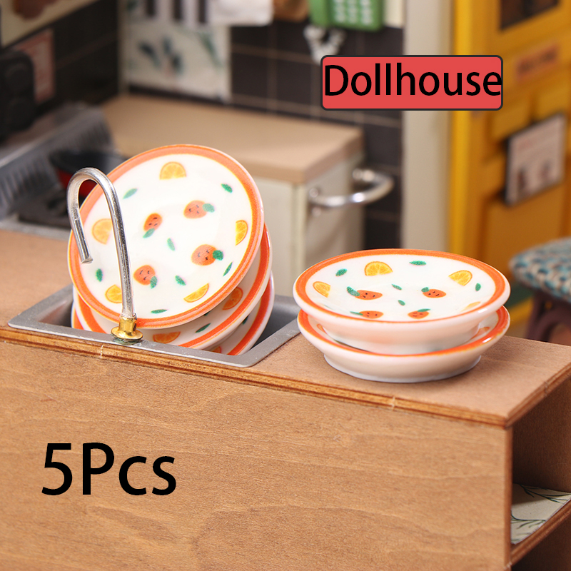 5Pcs 1/12 Dollhouse Mini Plate - đánh giá và giá Kitchen Appliances Store