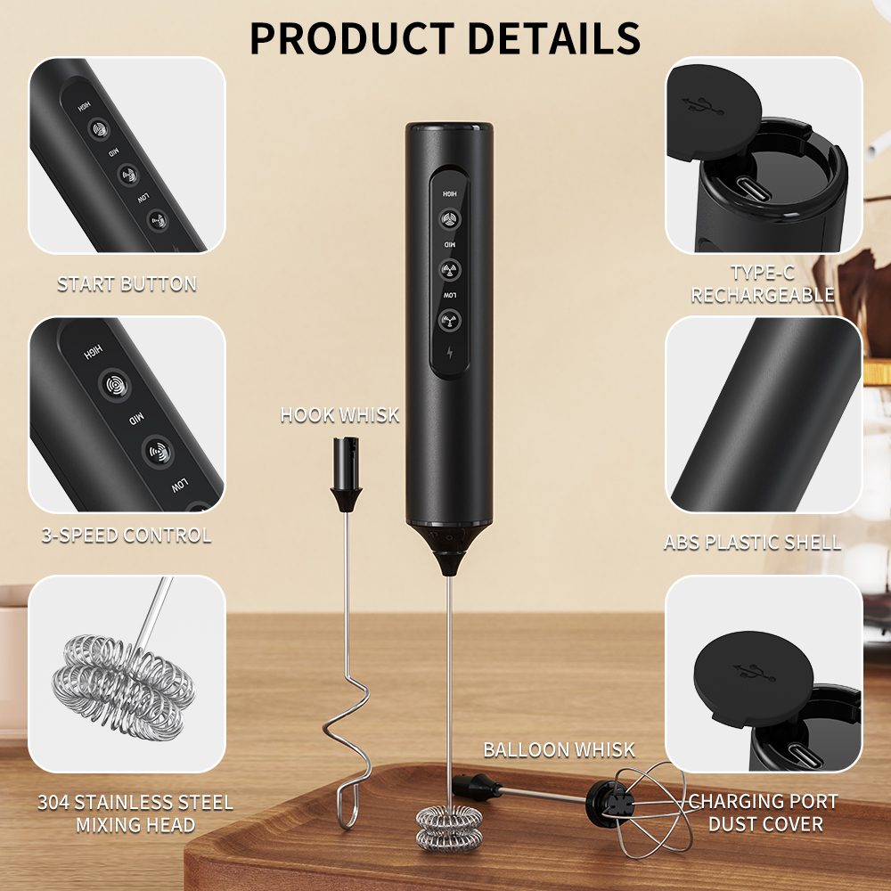 3 in 1 Electric Handheld Milk  - đánh giá và giá Kitchen Appliances Germany