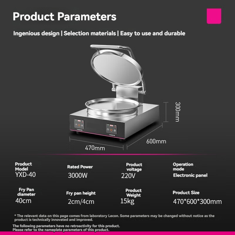Adjustable pancake maker, high - đánh giá và giá Electric Griddle Pancake