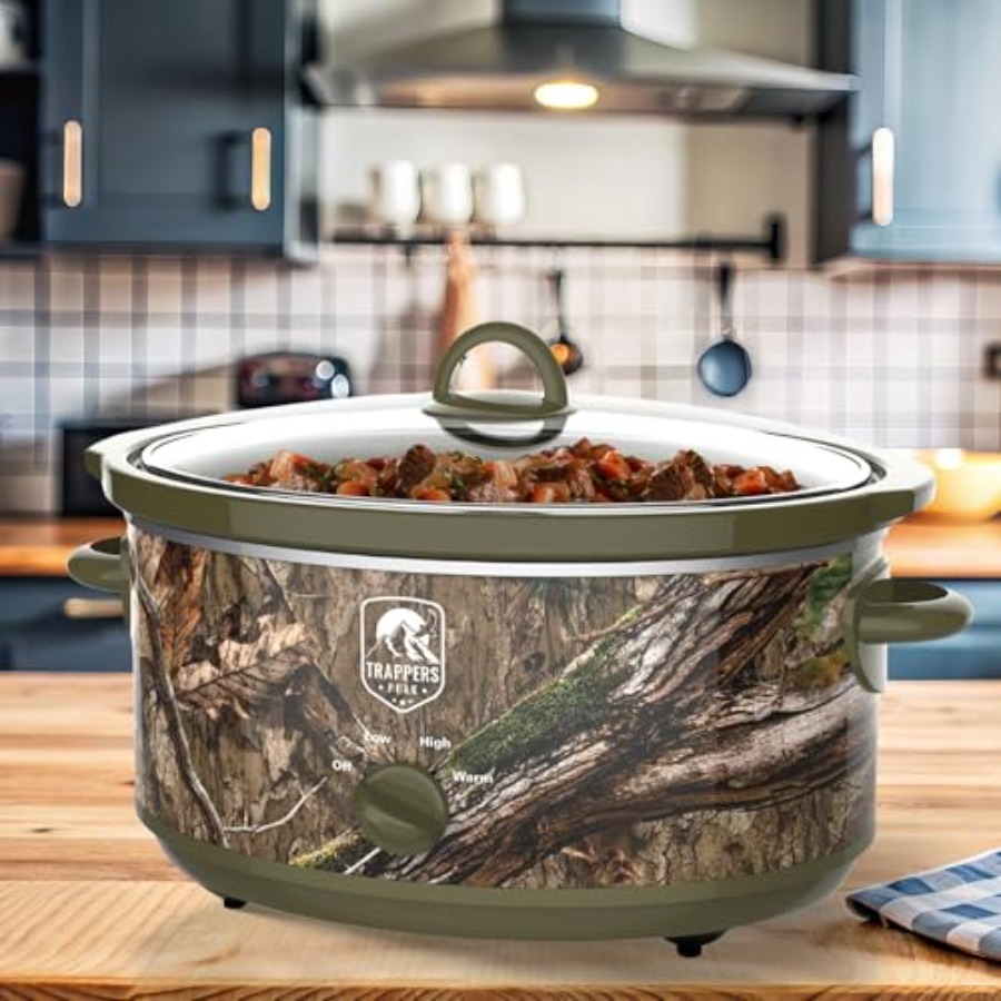 7 Quart Oval Slow Cooker Pot w - đánh giá và giá Kitchen Appliances Green