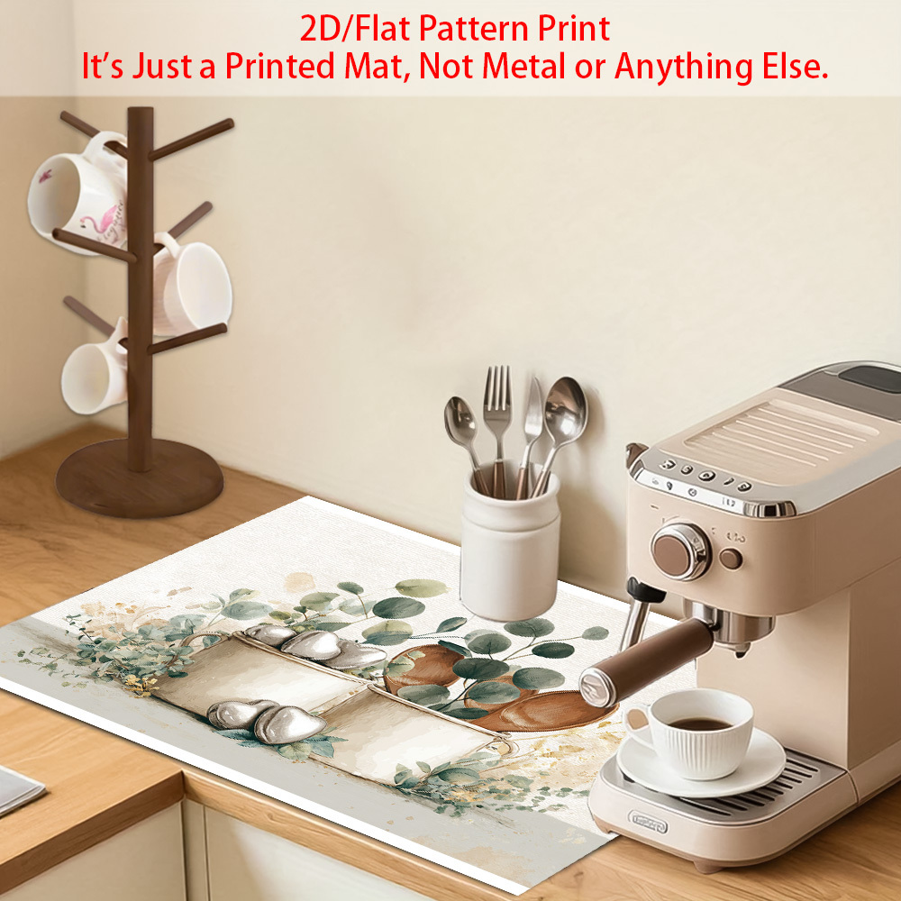 1pc Eucalyptus Watercolor Stil - đánh giá và giá Kitchen Appliances Green
