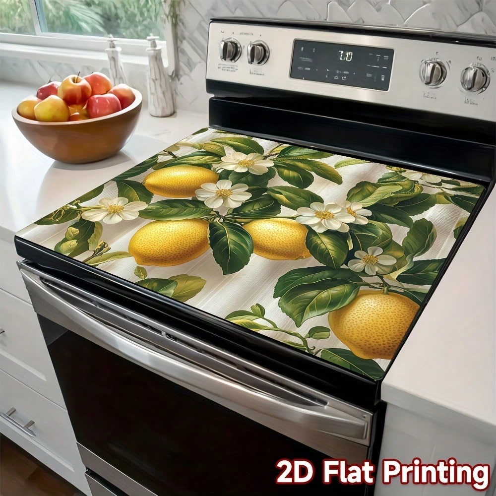 1pc Lemon & Blossom Stove Top  - đánh giá và giá Kitchen Appliances Yellow