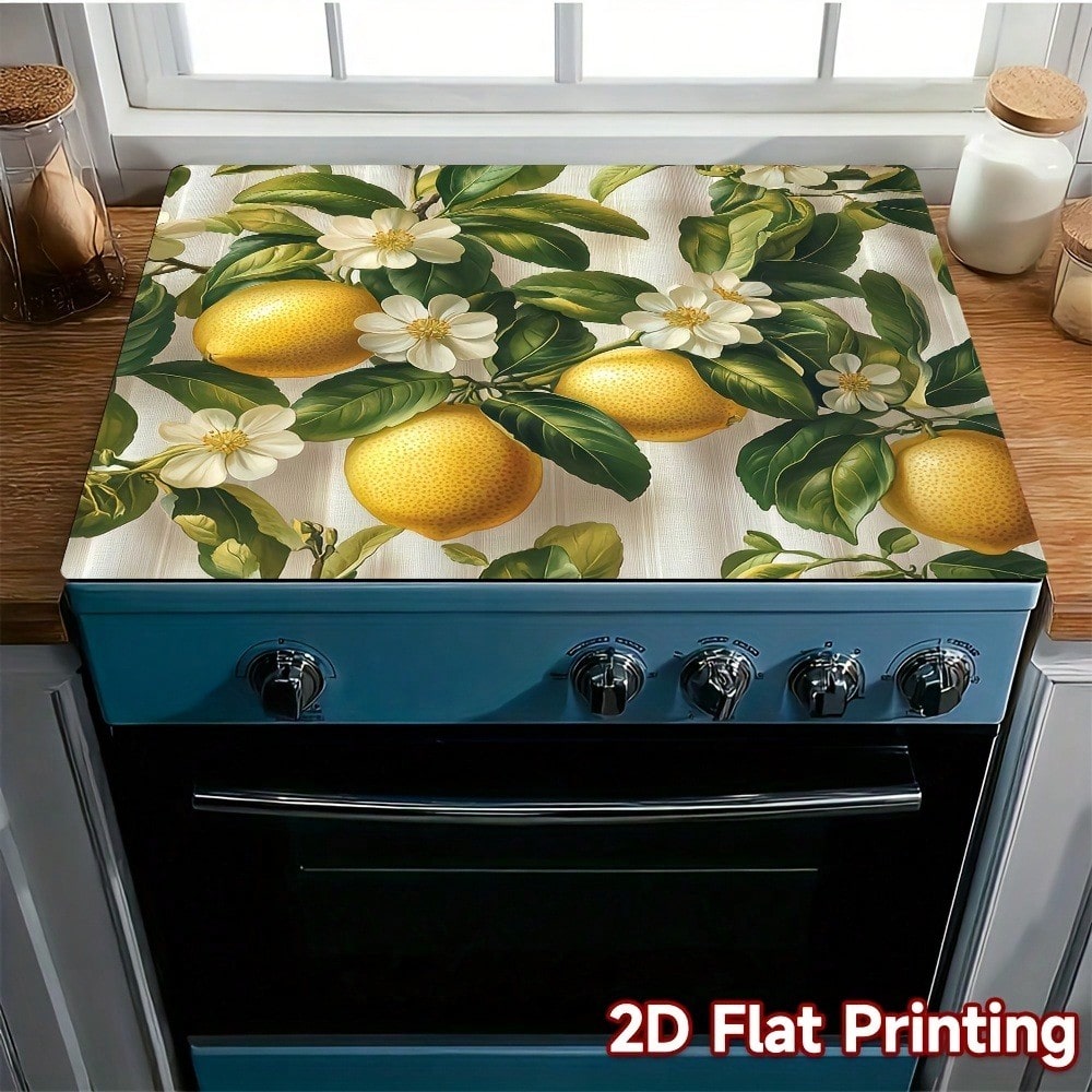 1pc Lemon & Blossom Stove Top  - đánh giá và giá Kitchen Appliances Yellow