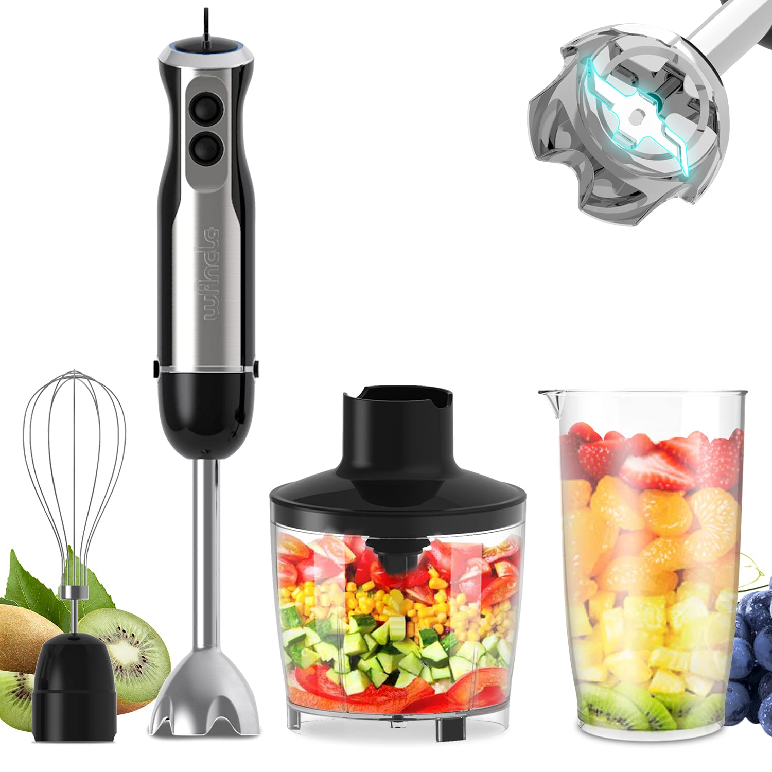 Wancle 1000W Immersion Hand Bl - đánh giá và giá Donut Maker Mini