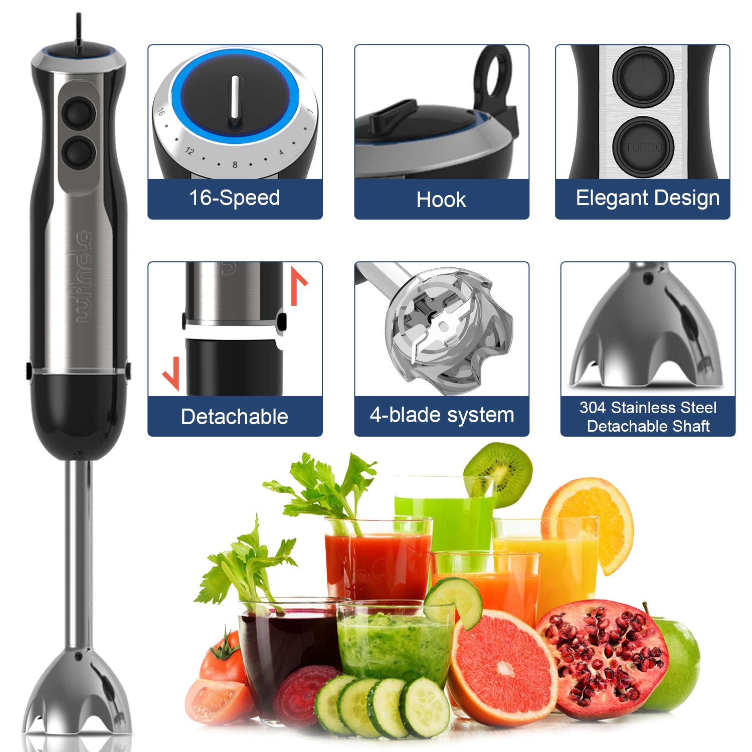 Wancle 1000W Immersion Hand Bl - đánh giá và giá Donut Maker Mini