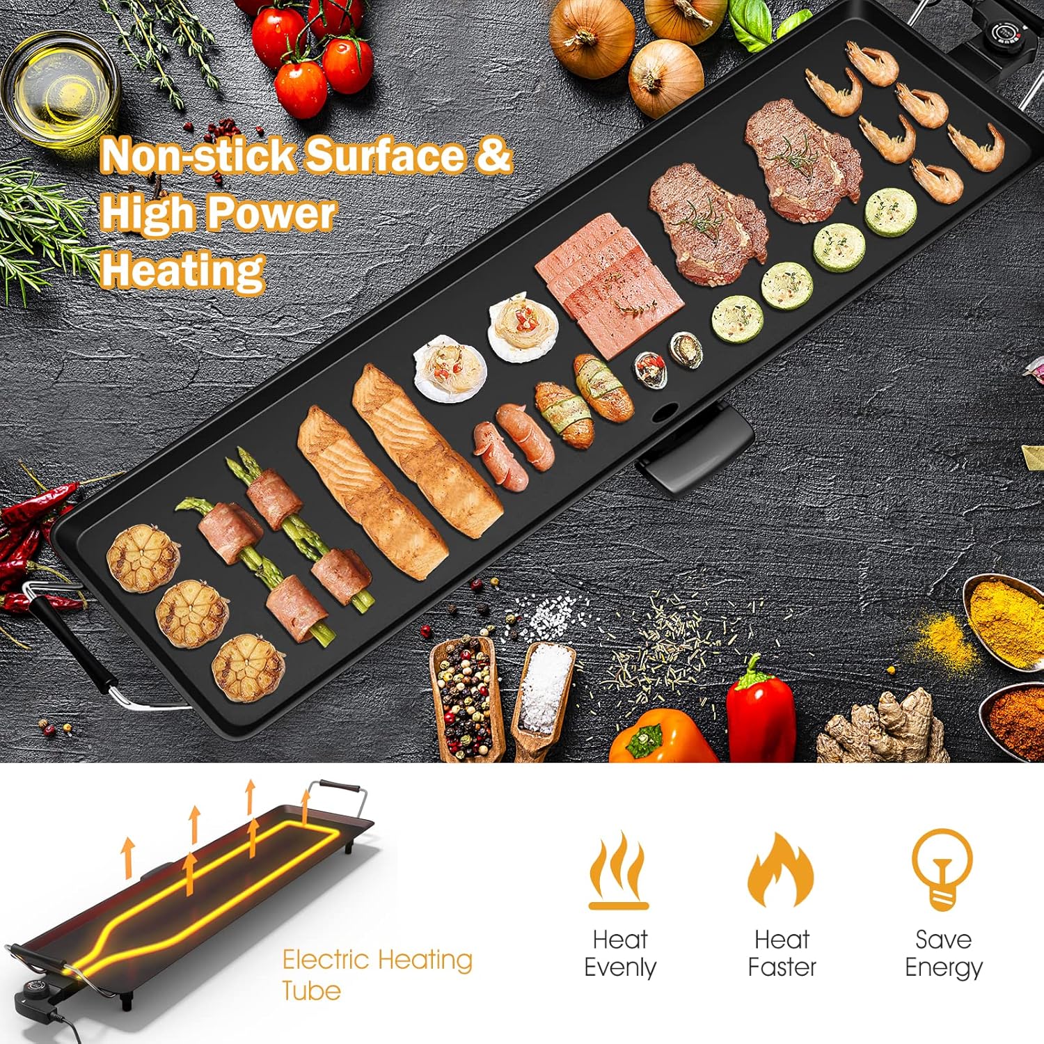 Electric Griddle 35 Inch - 200 - đánh giá và giá Electric Griddle Pancake