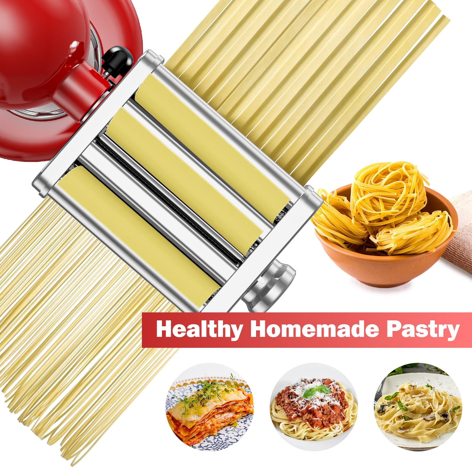 Gvode 3 in 1 Pasta Attachment  - đánh giá và giá Pasta Machine Electric