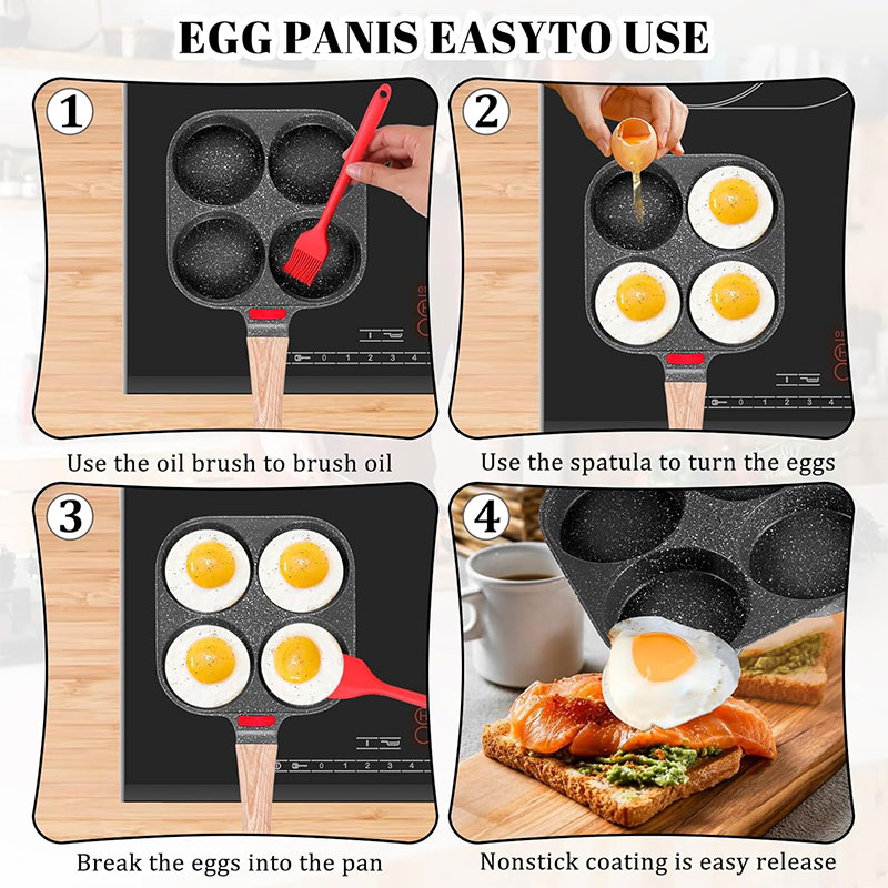 Deepened Egg Frying Pan with L - đánh giá và giá Electric Griddle Pancake