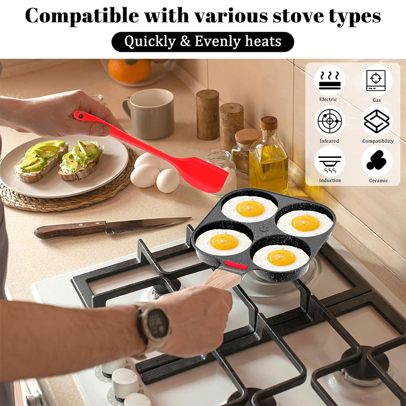 Deepened Egg Frying Pan with L - đánh giá và giá Electric Griddle Pancake