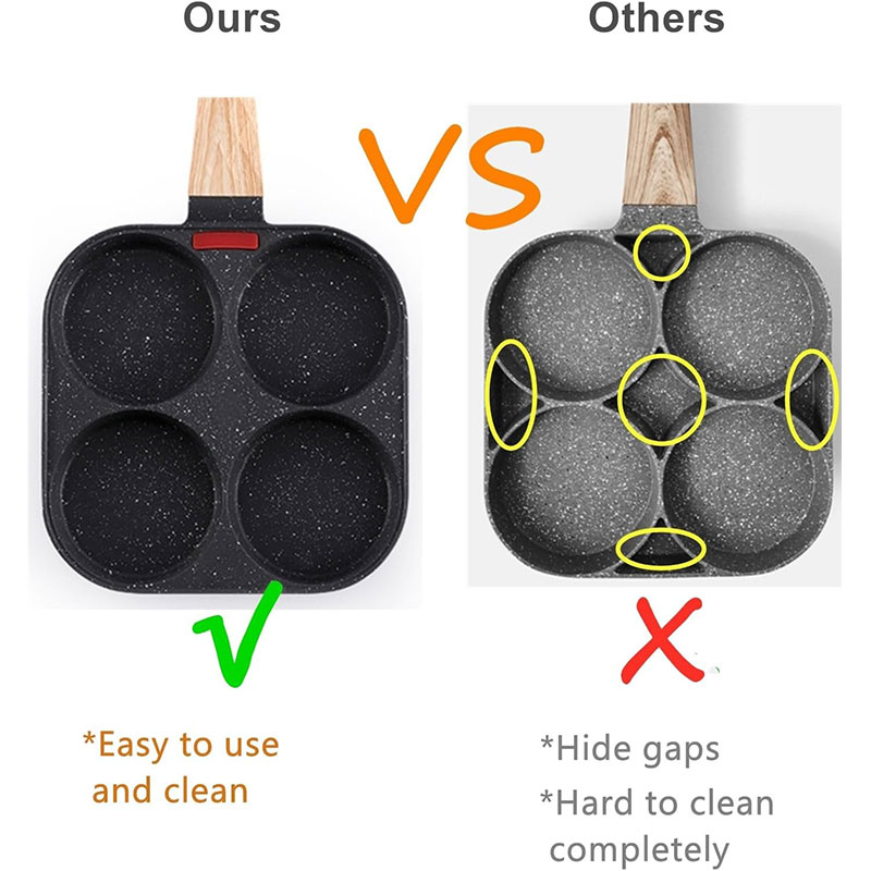 Deepened Egg Frying Pan with L - đánh giá và giá Electric Griddle Pancake
