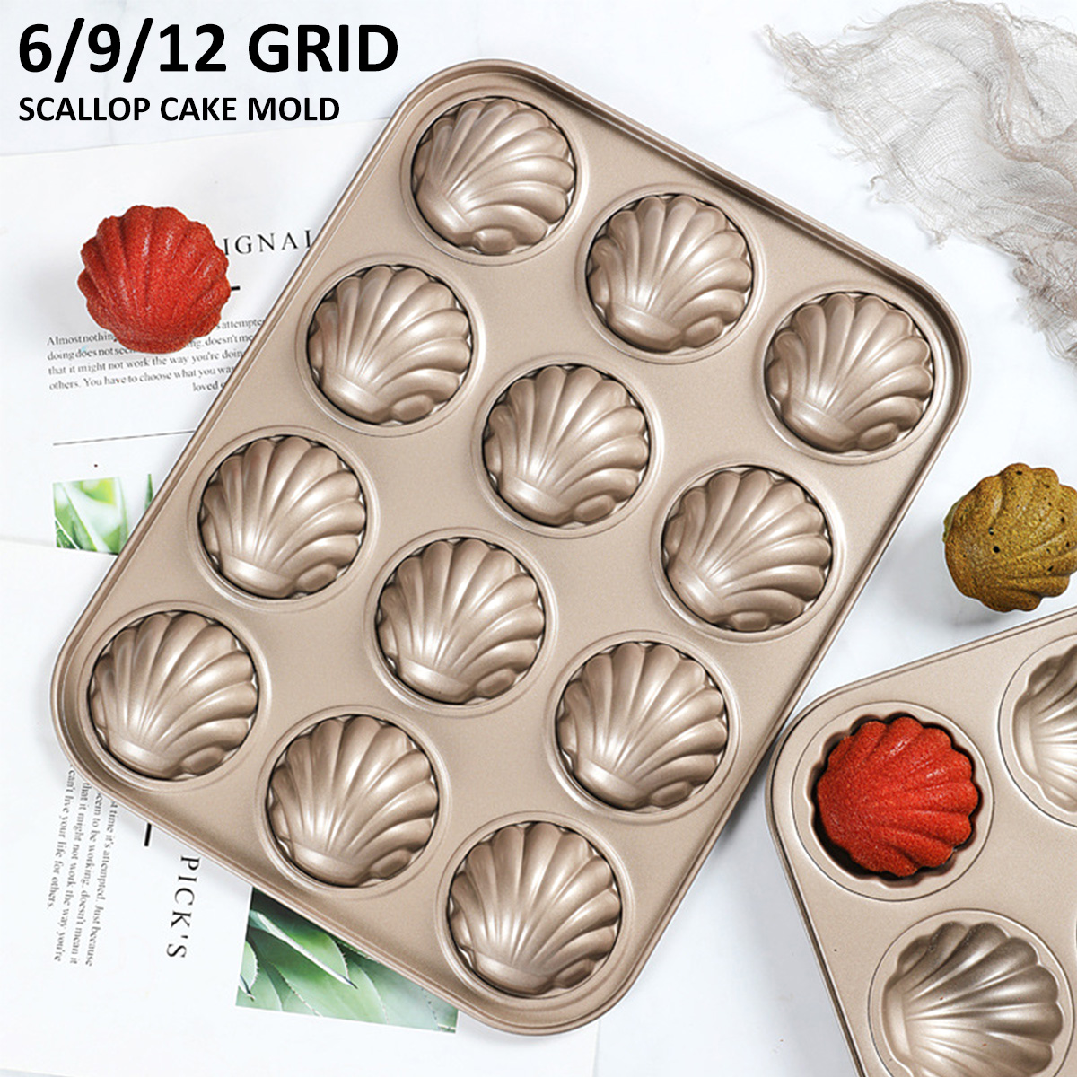 Madeleine Mold Shell Shape Bak - đánh giá và giá Kitchen Appliances For Baking