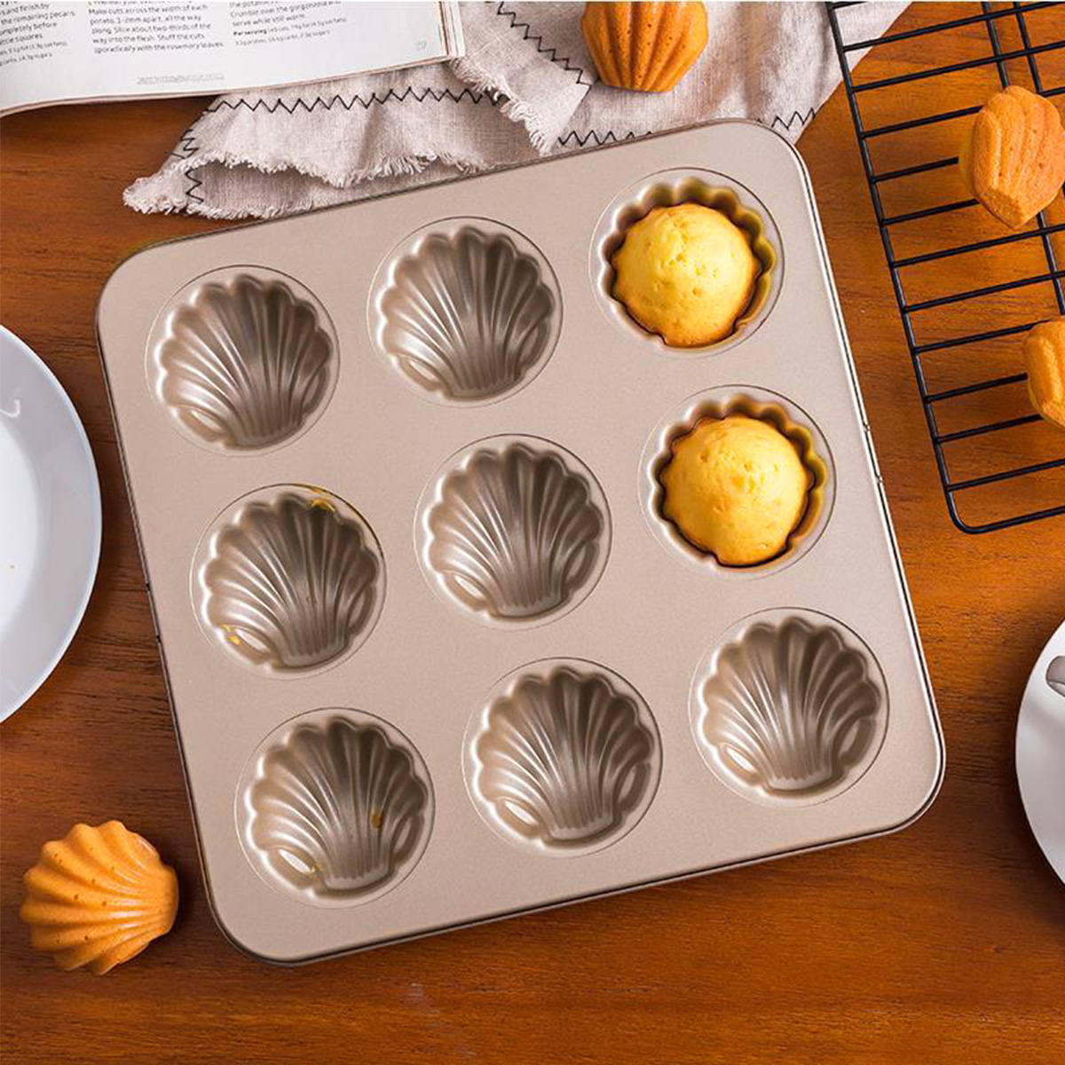 Madeleine Mold Shell Shape Bak - đánh giá và giá Kitchen Appliances For Baking