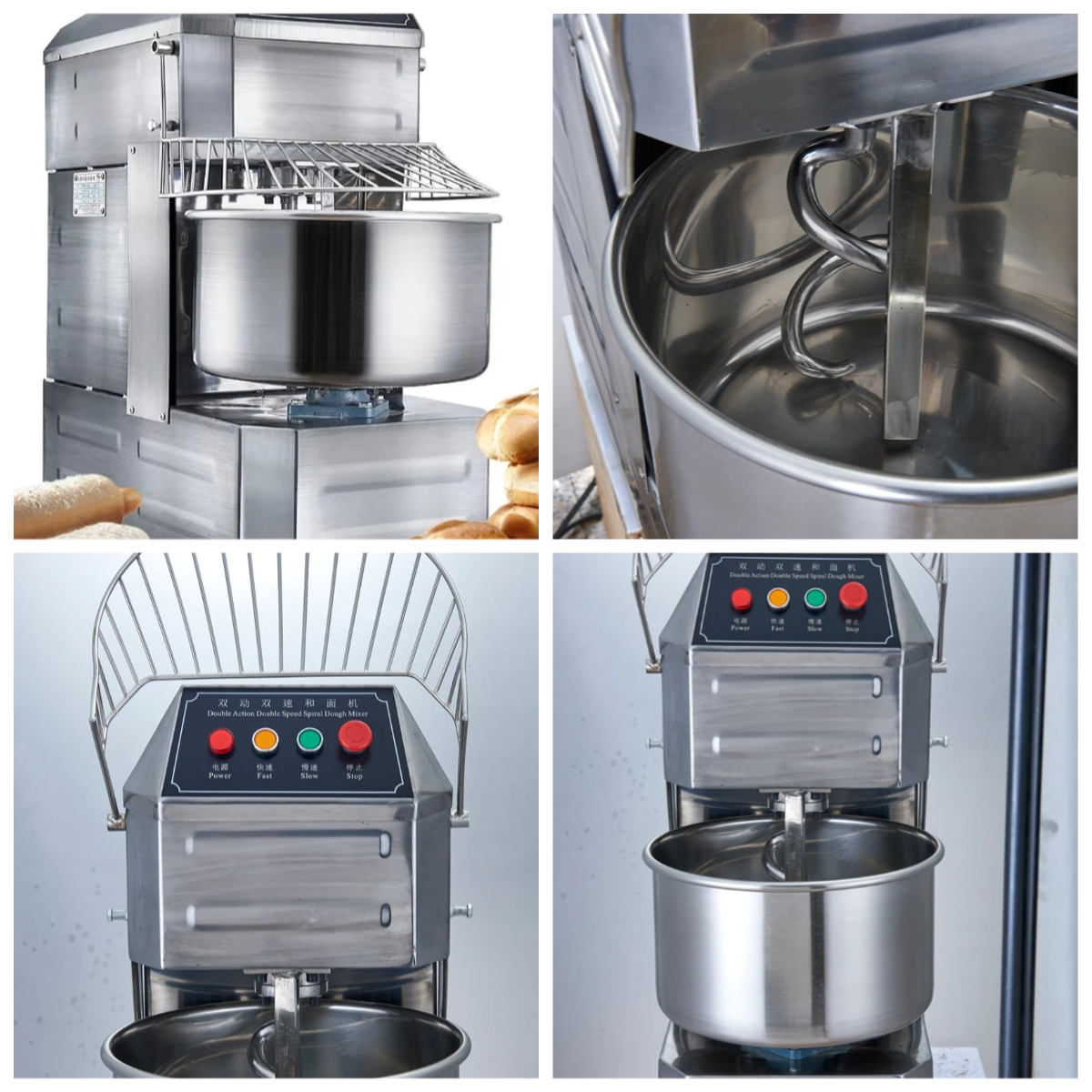 40L Electric Spiral Dough Mixe - đánh giá và giá Pasta Machine Electric
