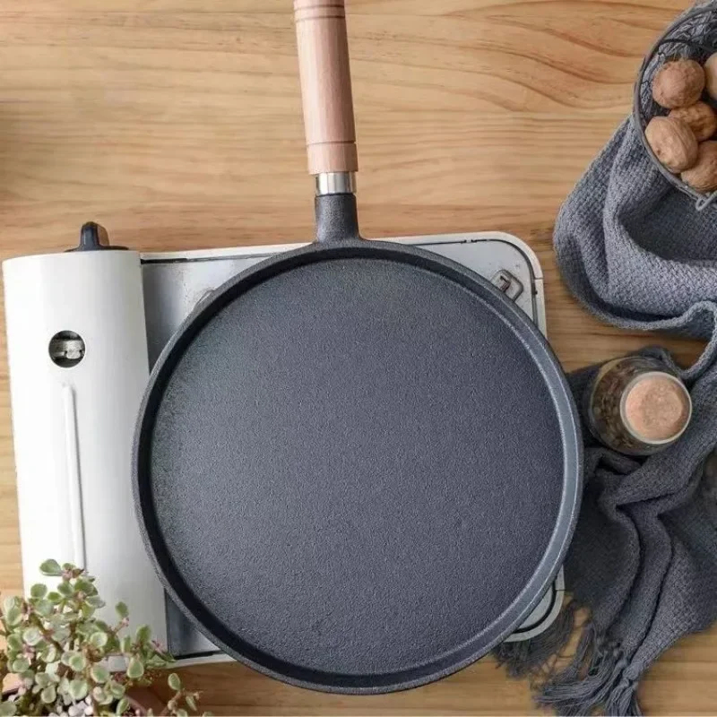 20cm Cast Iron Skillet Wooden  - đánh giá và giá Electric Griddle Pancake